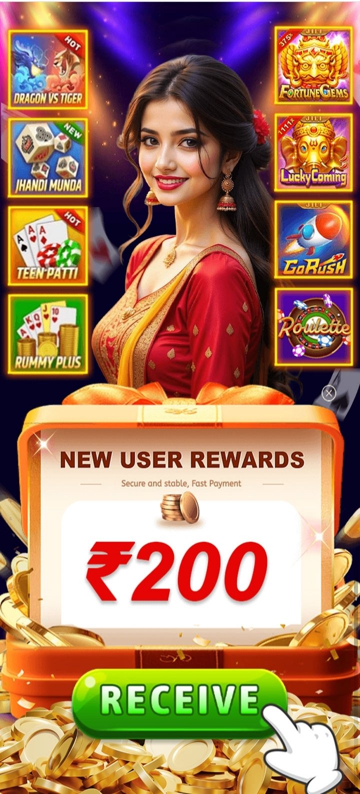 Teen Patti Master New User Rewards ₹200 Bonus
